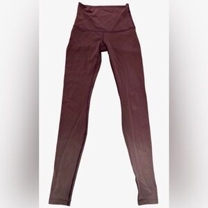 Lululemon Wunder Under Pant Size 4 Ombré